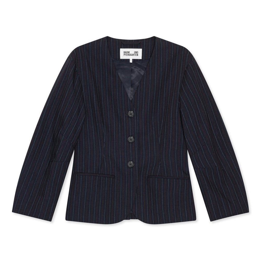 Botilma blazer - Navy Subtle Stripe